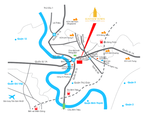 vị trí Sunviewtown